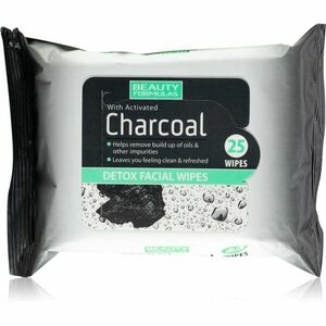 Beauty Formulas Charcoal sminklemosó kendő aktív szénnel 25 db kép