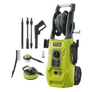 Ryobi 1800W magasnyomású mosó 140bar, adapterekkel+terasztisztító - RY140PWA-P kép