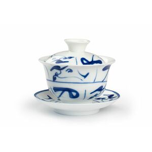 Gaiwan - porcelán bögre díszítéssel - 140ml kép