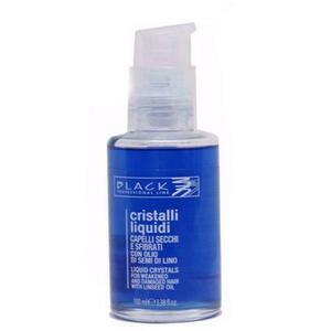 Hajápoló Kristály Folyadék Lenmag Olajjal - Black Professional Line Blue Linseed Oil Liquid Crystals, 100ml kép