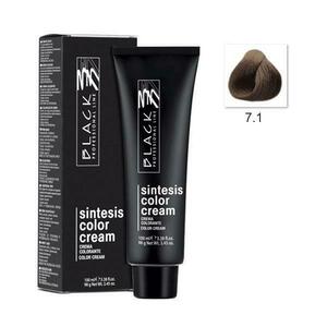 Tartós Krémhajfesték - Black Professional Line Sintesis Color Cream, árnyalat 7.1 Ash Medium Blond, 100ml kép