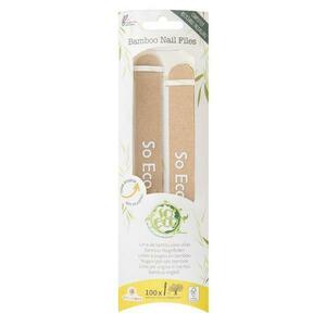 2 db ökológiai bambusz körömreszelő készlet – So Eco Bamboo Nail Files, 1 szett kép