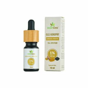 Olej CBD 1% + CBDA, CBC, CBGA, CBG, CBDV, CBN - Pieprz Czarny i Kurkuma – 10 ml kép