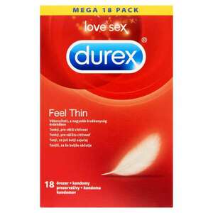 Durex Feel Thin Óvszer 18db kép