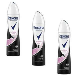 Rexona Dezodor Invisible Pure 3x150ml kép