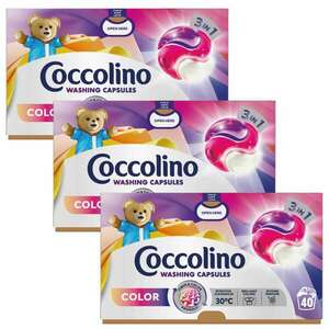 Coccolino Color 3in1 Mosókapszula 3x40 mosás kép