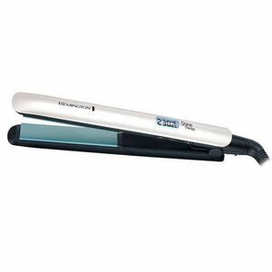 Hajvasaló Remington Shine Therapy S8500, 9 hőmérsékleti fokozat 150-230 C, Kerámia bevonat, Lebegő lapok, Fehér/zöld kép