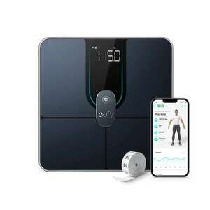 ANKER EUFY T9149111 Smart Scale P2 Pro WiFi-s Bluetooth-os Vízálló fekete Okosmérleg kép