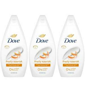 Dove Fruity Nourish Krémtusfürdő 3x450ml kép