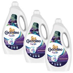 Coccolino Care Black & Dark folyékony Mosógél 3x2, 4L - 180 mosás kép