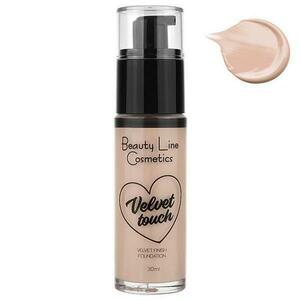 Folyékony alapozó - Cream Team Velvet Touch Finish Foundation Beauty Line Cosmetics, árnyalata BL44 019 Nr. 09 Ivory, 30 ml kép