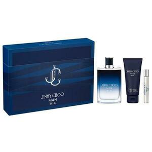 Jimmy Choo Man Blue Ajándékészlet: Eau de Toilette Parfüm 100 ml + Eau de Toilette Parfüm Travel Size 7, 5 ml + Tusfürdő 100 ml kép