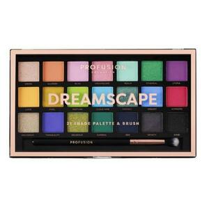 Szemhéjfesték paletta, 21 árnyalat és 1 ecset - Profusion Cosmetics Dreamscape, 245 g kép