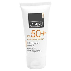 Színező krém SPF 50+ faktorral - Ziaja Med Tinted Cream Natural, 50 ml kép