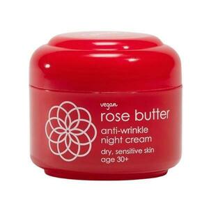 Ránctalanító éjszakai krém rózsavajjal 30+ - Ziaja Rose Butter Anti-Wrinkle Night Cream, 50 ml kép