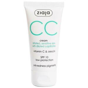 CC krém érzékeny bőrre és kitágult hajszálerekre – Ziaja CC Cream Irritated, Sensitive Skin with Dilated Capillaries, SPF 10, 50 ml kép