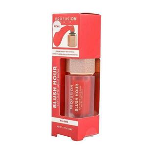 Fényes matt folyékony arcpirosító - Profusion Cosmetics Blush Hour Soft Matte Liquid Blush, árnyalata Paloma, 6 ml kép