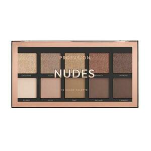 Vegán szemhéjfesték paletta, 10 árnyalat - Profusion Cosmetics Nudes, 103 g kép