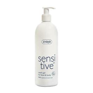 Krémes tisztító gél arcra és testre - Ziaja Sensitive Creamy Wash Gel For Face and Body, 400 ml kép