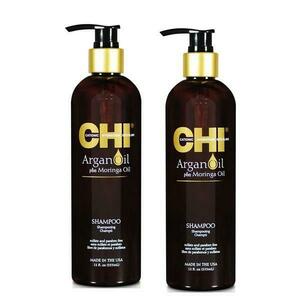 Hajápoló Csomag 2 x Argánolajos Sampon- CHI Farouk Argan Oil Plus Moringa Oil Shampoo 355 ml kép