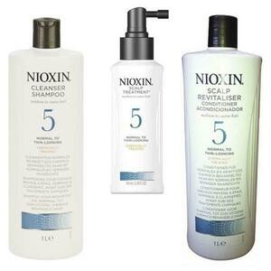 Nioxin - Hajápolási csomag Maxi System 5 Normál, vékony, durvának tűnő, természetes vagy festett megjelenésű hajra kép