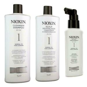 Nioxin - Maxi Csomag System 1: Finom, vékonyszálú, normál hajra, hajritkulás ellen kép