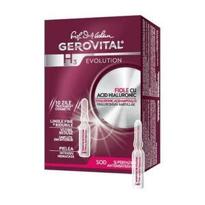 Ampulla Hialuronsavval 5% - Gerovital H3 Evolution Hyaluronic Acid Ampoules, 10 ampulla x 2 ml kép