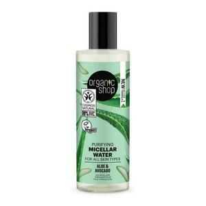 Tisztító micellás víz minden bőrtípusra aloéval és avokádóval – Organic Shop Purifying Micellar Water, 150 ml kép