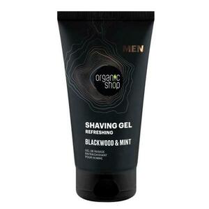 Frissítő Borotvagél Férfiaknak - Organic Shop Men Shaving Gel Refreshing Blackwood&Mint, 150 ml kép