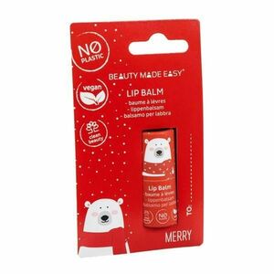 Vegán Ajakbalzsam Vegan Zero Plastic Lip Balm Marry Beauty Made Easy - Karácsonyi Limitált Kiadás, 5, 5 g kép