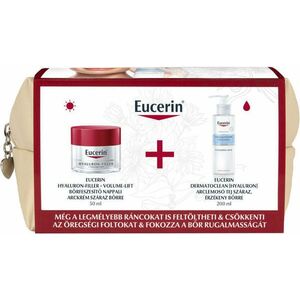 Hyaluron-Filler+Volume Lift bőrfeszesítő nappali arckrém száraz bőrre 50 ml + DermatoClean arctisztító tej 200 ml kép