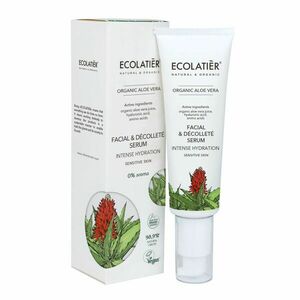 Arc és dekoltázs szérum intenzív hidratálással Bio Aloe Vera - 50 ml - Ecolatier kép