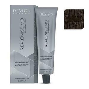 Tartós Hajfesték - Revlon Professional Revlonissimo Colorsmetique Ker-Ha Complex Permanent Hair Color, árnyalata 4.11 Medium Intense Ash Brown, 60ml kép