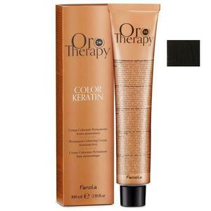 Demipermanens Hajfesték Fanola Oro Therapy Color Keratin 3.0 Sötét Gesztenye, 100ml kép