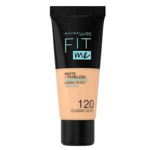 Alapozó - Maybelline Fit Me! Matte + Poreless Normal to Oily Skin, árnyalata 120 Classic Ivory, 30 ml kép