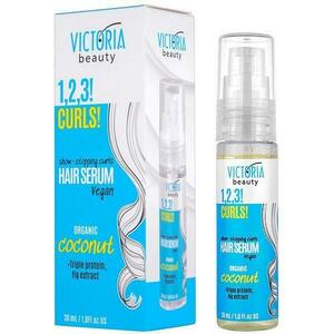 Vegán Hajszérum Göndör Hajra Kókusz Kivonattal Victoria Beauty Camco, 30 ml kép