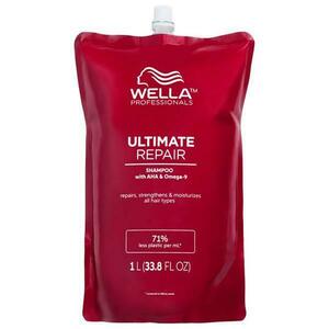 Javító Sampon, Utántöltő, AHA & Omega 9 Sérült Hajra 1. Lépés - Wella Professionals Ultimate Repair, 1000 ml kép