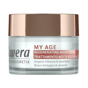 Hibiszkusz és ceramid tartalmú regeneráló éjszakai krém érett bőrre - My Age Lavera, 50 ml kép