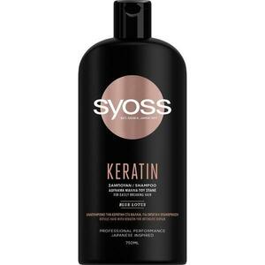 Keratinos Sampon a Törésre Hajlamos Hajra - Syoss Professional Performance Japanese Inspired Keratin Shampoo for Easily Breaking Hair, 750 ml kép