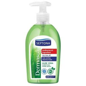 Tisztító Folyékony Szappan Aloé Verával, Kezekre - Septona Dermasoft Aloe Purifying Hand Wash, 600 ml kép