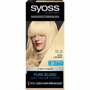 Tartós Hajszőkítő/Hajvlágosító - Syoss Professional Performance Lightener Pure Blond Anti-Yellow Effect Baseline, árnyalat 13_0 Ultra Lightener kép