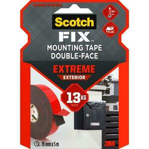 Szuper erős dupla ragasztószalag - 3M Scotch Fix Mounting Tape Double-Face Extreme Exterior, 13 kg, 19 mm x 5 m, 1 db. kép