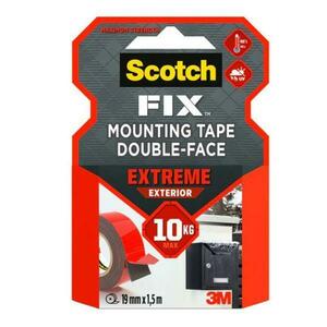 Szuper erős dupla ragasztószalag - 3M Scotch Fix Mounting Tape Double-Face Extreme Exterior, 10 kg, 19 mm x 1.5 m, 1 db. kép