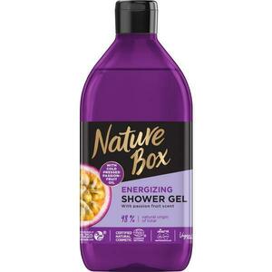 Energizáló Tusfürdő Hidegen Sajtolt Passiogyümölcs Olajjal - Nature Box Energizing Shower Gel with Cold Pressed Passion-Fruit Oil, 385 ml kép