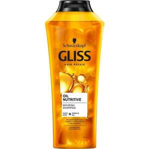 Nutritív Sampon Stresszes és Bosszús Hajra - Schwarzkopf Gliss Hair Repair Oil Nutritive Nourish Shampoo for Strawy and Strained Hair, 400 ml kép