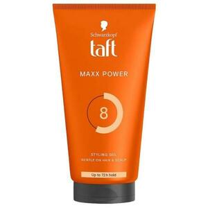 Férfi Hajzselé Max Mega Erős Rögzítéssel - Schwarzkopf Taft Maxx Power Styling Gel Up to 72 H Hold 8, 150 ml kép