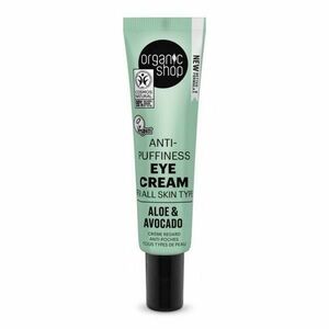 Krém a Szem Alatti Táskák Csökkentésére, Aloéval és Avokádóval - Organic Shop Eye Cream Anti-Puffiness, 30 ml kép