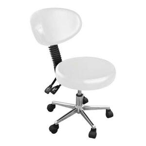 Szék Háttámlával és Kerekekkel, Szépségszalonoknak CH-810B(T) - Beautyfor Master Chair, Fehér, 1 db. kép