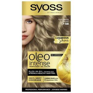 Demipermanens Hajfesték - Syoss Professional Performance Oleo Intense Permanent Oil Color, árnyalata 7-58 Hideg Bézs Szőke kép