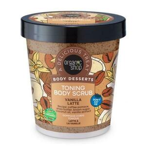 Finom Tonizáló Testradír – Organic Shop Body Desserts Toning Body Scrub Vanilla Latte, 450 ml kép